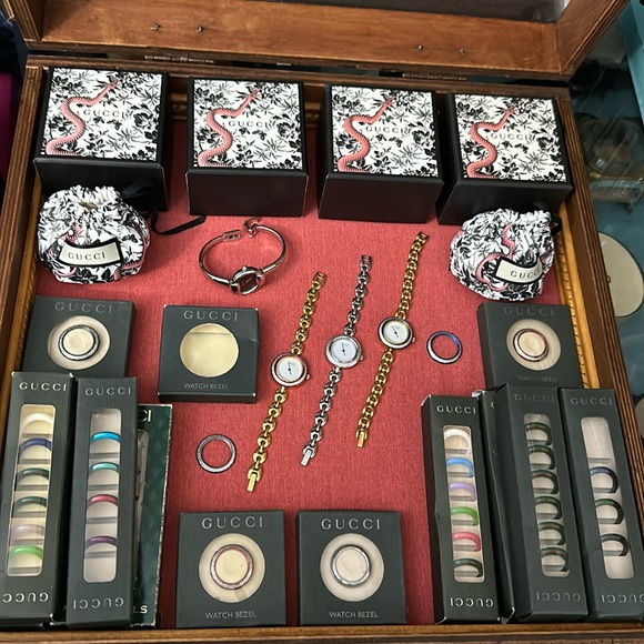 New GUCCI Bangle style Watch & Lots of New Bezels - Picture 1 of 11